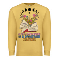 Antique Gold a well read woman is a dangerous creature Premium Sweatshirt - MaliasSmallBusiness