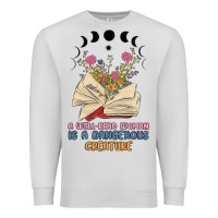 Dove Grey a well read woman is a dangerous creature Premium Sweatshirt - MaliasSmallBusiness