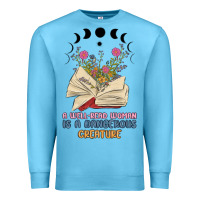 Ocean Blue a well read woman is a dangerous creature Premium Sweatshirt - MaliasSmallBusiness
