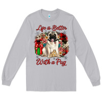 Moon Dust Christmas life is better with a pug Long Sleeve Tee - JahusDesignShop