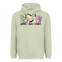 Matcha peace love peeps Heavyweight Hoodie - MaliasSmallBusiness