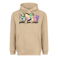Mushroom peace love peeps Heavyweight Hoodie - MaliasSmallBusiness