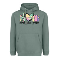 Sage peace love peeps Heavyweight Hoodie - MaliasSmallBusiness