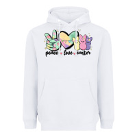 White peace love peeps Heavyweight Hoodie - MaliasSmallBusiness