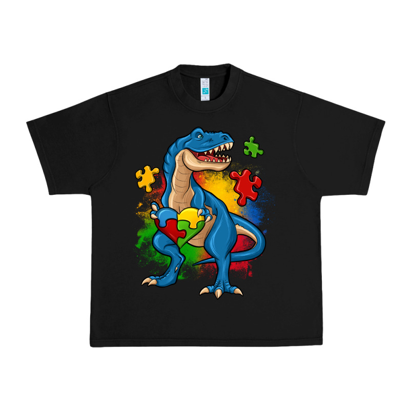 Autism Trex Urban Heavy Tee by Zillion Design Studio | Teevron