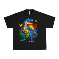 Black autism trex Urban Heavy Tee - Zillion Design Studio