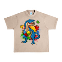 French Oak autism trex Urban Heavy Tee - Zillion Design Studio