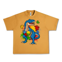 Peanut Butter autism trex Urban Heavy Tee - Zillion Design Studio
