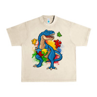 Sandshell autism trex Urban Heavy Tee - Zillion Design Studio