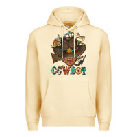 Pina Colada Western Cowboy Portrait With Cactus Premium Hoodie - BundleAndBundleShop