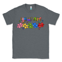 Charcoal Heather you are loved autism Classic Tee - JahusDesignShop