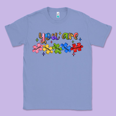 You Are Loved Autism Classic Tee Designed By Jahusdesignshop