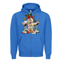True Royal Christmas martini  and martini bottle Zipper Hoodie - AdoDesignShop