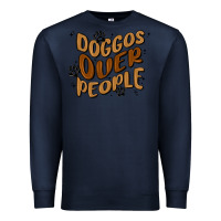 Navy doggos over people Premium Sweatshirt - MaliasSmallBusiness