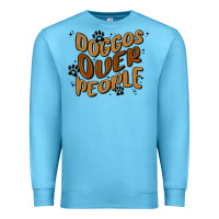 Ocean Blue doggos over people Premium Sweatshirt - MaliasSmallBusiness