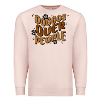 Pale Pink doggos over people Premium Sweatshirt - MaliasSmallBusiness