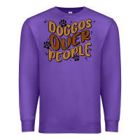 Purple doggos over people Premium Sweatshirt - MaliasSmallBusiness