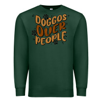 Sports Green doggos over people Premium Sweatshirt - MaliasSmallBusiness