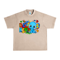 French Oak be kind autism elephant Urban Heavy Tee - Zillion Design Studio