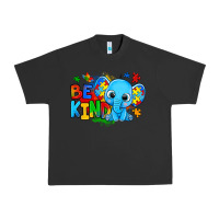 Pigment Black be kind autism elephant Urban Heavy Tee - Zillion Design Studio