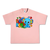Salmon be kind autism elephant Urban Heavy Tee - Zillion Design Studio