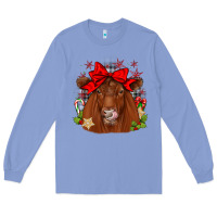 Colony Blue christmas red angus Long Sleeve Tee - JahusDesignShop