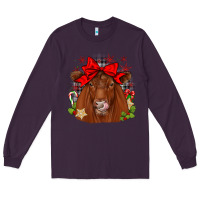 Plum christmas red angus Long Sleeve Tee - JahusDesignShop