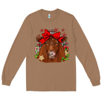 Toasted Coconut christmas red angus Long Sleeve Tee - JahusDesignShop