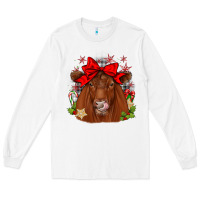 White christmas red angus Long Sleeve Tee - JahusDesignShop