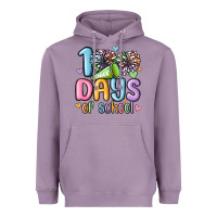 Lavender 100 days of school cheer Heavyweight Hoodie - MaliasSmallBusiness