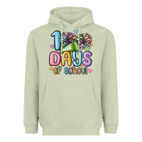 Matcha 100 days of school cheer Heavyweight Hoodie - MaliasSmallBusiness