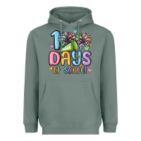 Sage 100 days of school cheer Heavyweight Hoodie - MaliasSmallBusiness