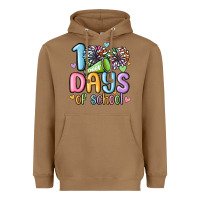 Toasted Coconut 100 days of school cheer Heavyweight Hoodie - MaliasSmallBusiness