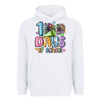 White 100 days of school cheer Heavyweight Hoodie - MaliasSmallBusiness