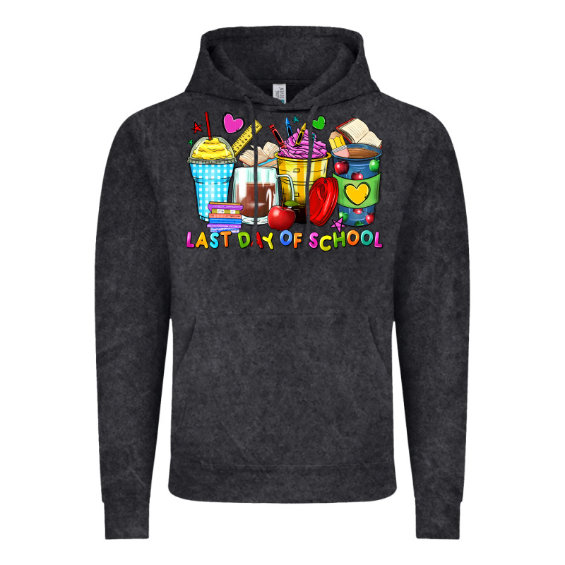 Last Day Of School Coffee Cups Vintage Hoodie by Zillion Design Studio | Teevron