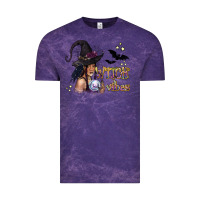Cloud Purple Black Witch Vibes Vintage Tee - texasbilliewilder