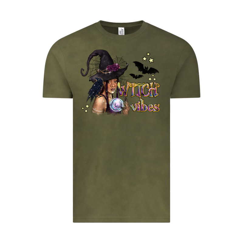 Black Witch Vibes Vintage Tee by texasbilliewilder | Teevron
