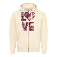 Sandshell football love Zipper Hoodie - JahusDesignShop