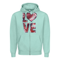 Seafoam football love Zipper Hoodie - JahusDesignShop