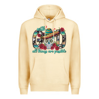 Pina Colada With God All Things Are Possible With Sombrero Sku Premium Hoodie - BundleAndBundleShop