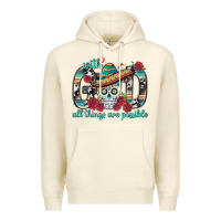 Sandshell With God All Things Are Possible With Sombrero Sku Premium Hoodie - BundleAndBundleShop