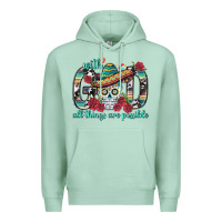 Seafoam With God All Things Are Possible With Sombrero Sku Premium Hoodie - BundleAndBundleShop