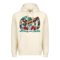 Tofu With God All Things Are Possible With Sombrero Sku Premium Hoodie - BundleAndBundleShop