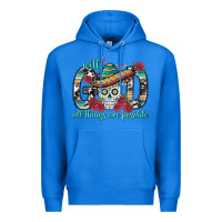 True Royal With God All Things Are Possible With Sombrero Sku Premium Hoodie - BundleAndBundleShop