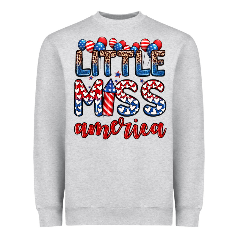 Little Miss America Heavyweight Sweatshirt by Zillion Design Studio | Teevron