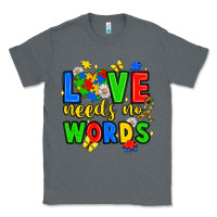 Charcoal Heather love needs no words Classic Tee - JahusDesignShop