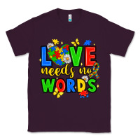 Plum love needs no words Classic Tee - JahusDesignShop