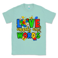 Seafoam love needs no words Classic Tee - JahusDesignShop