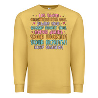 Antique Gold let them Premium Sweatshirt - MaliasSmallBusiness