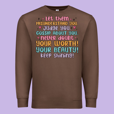 Let Them Premium Sweatshirt Designed By Maliassmallbusiness